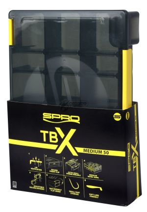 SPRO TBX - Tackle Box Range  25x17,5x5cm Dark
