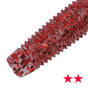#67 Clear Red Glitter