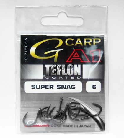 Gamakatsu куки G-Carp SUPER SNAG A1 TEFLON