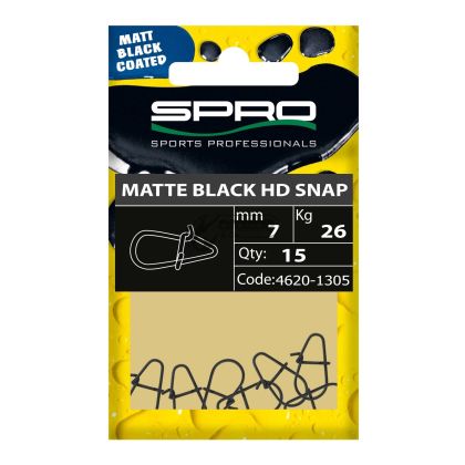 Карабинка -SPRO Matte Black HD Snap