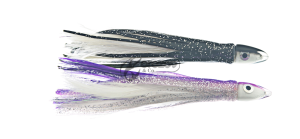 Feather Tuna Teaser 11cm Black/White + Purple/White